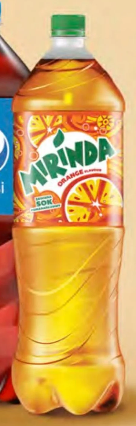 Mirinda Napój gazowany o smaku pomarańczowym 1,5 l