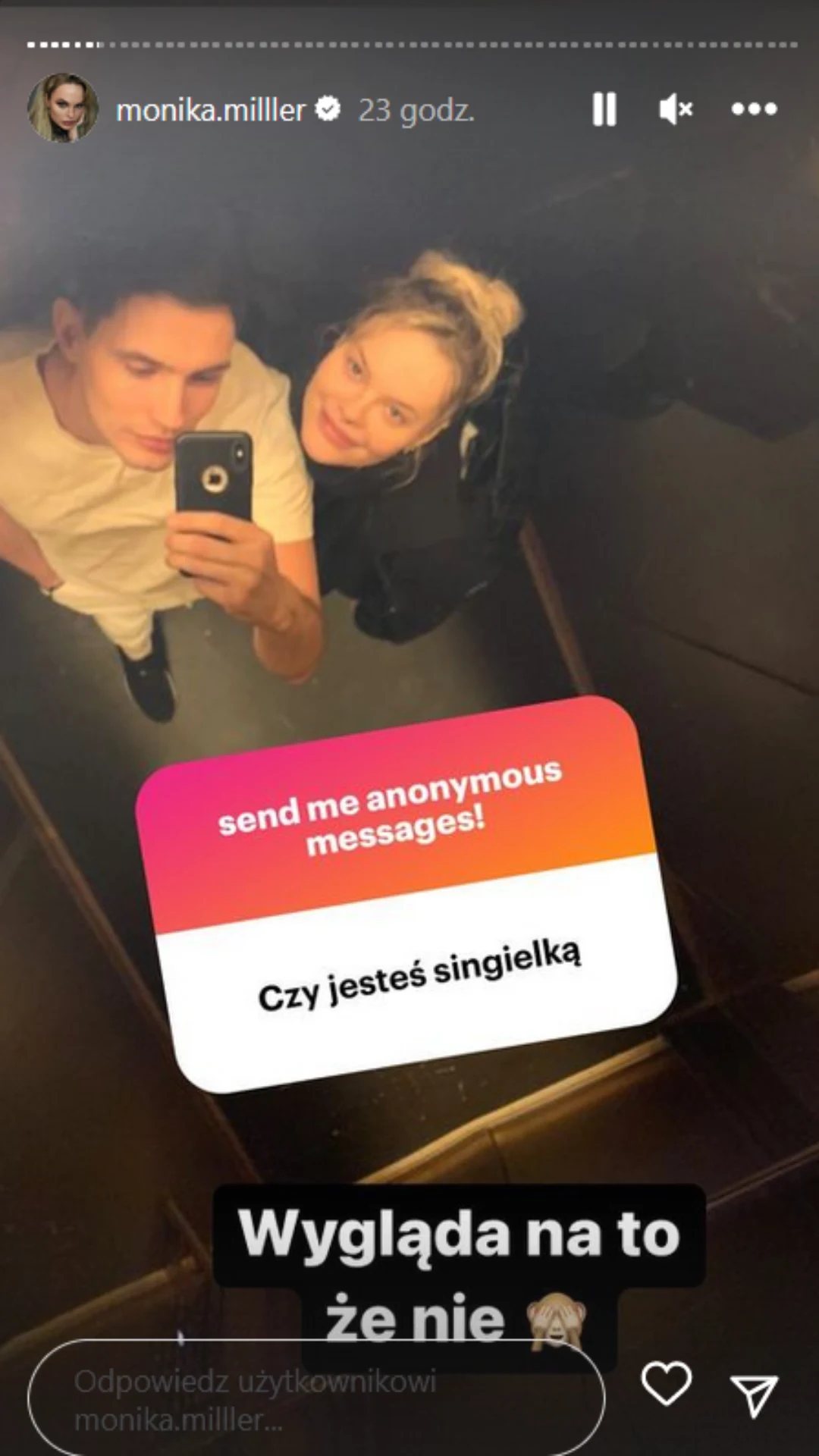 Monika Miller z chłopakiem Monika Miller z chłopakiem