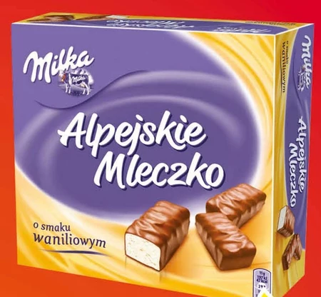 Milka Alpejskie Mleczko Pianka o smaku waniliowym 330 g
