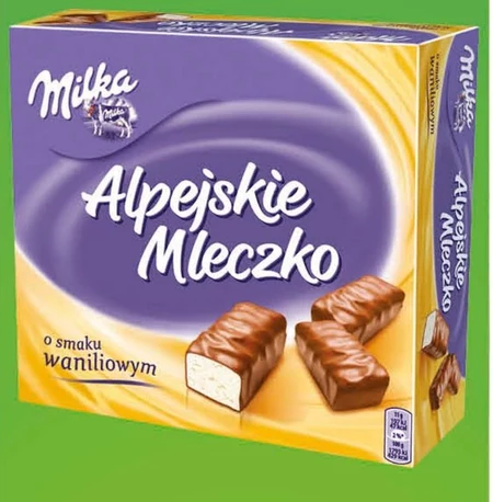 Milka Alpejskie Mleczko Pianka o smaku waniliowym 330 g
