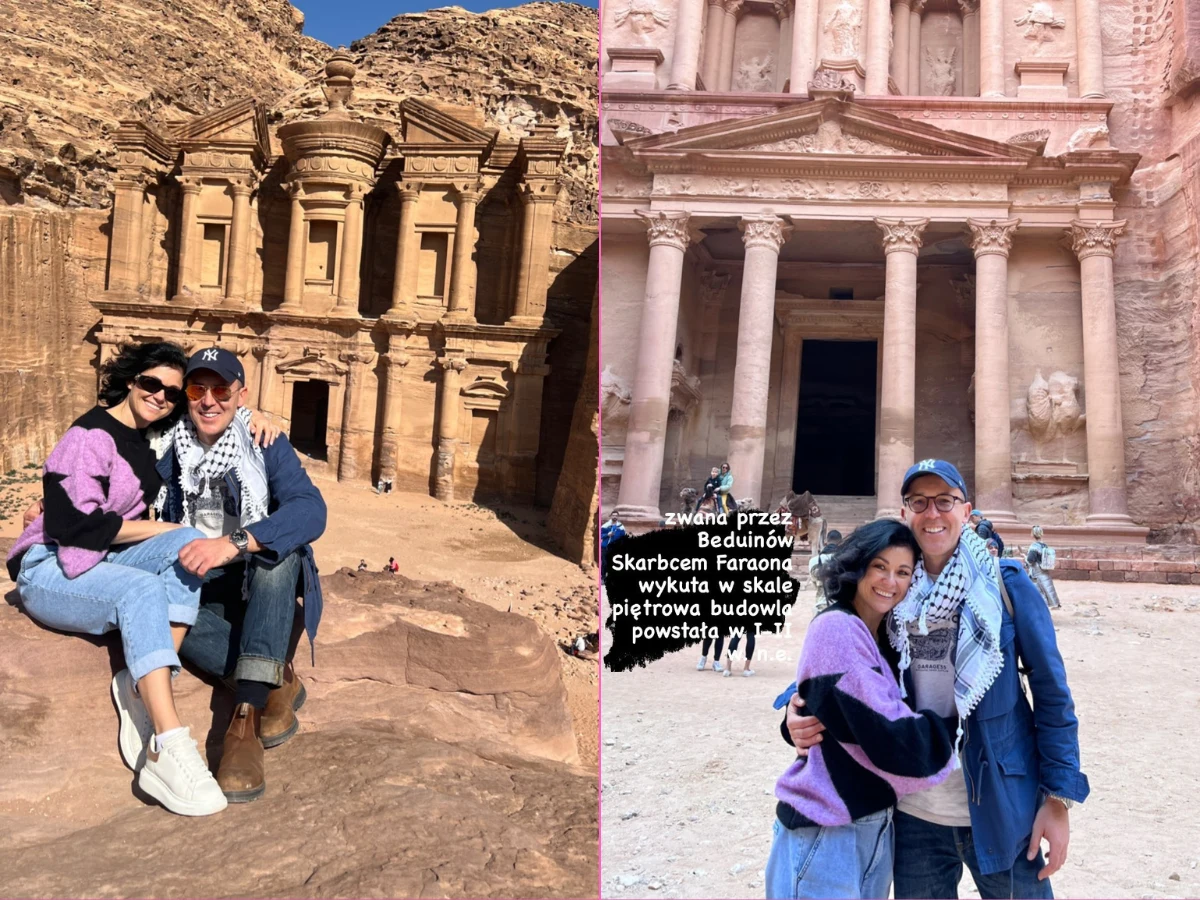 Katarzyna Cichopek i Maciej Kurzajewski w Jordanii Katarzyna Cichopek i Maciej Kurzajewski w Jordanii