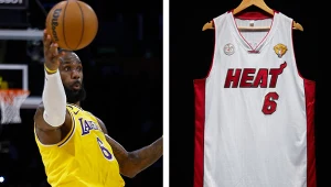 Koszulka LeBrona Jamesa z czasów jego gry w Miami Heat osiągnęła niebotyczną cenę na jednej z aukcji
