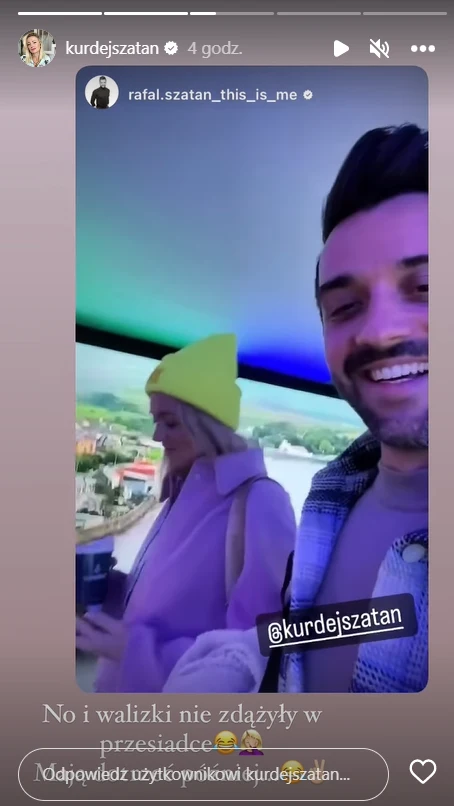 Barbara Kurdej-Szatan i Rafał Szatan polecieli do Irlandii na finał WOŚP https://www.instagram.com/kurdejszatan/ Barbara Kurdej-Szatan i Rafał Szatan polecieli do Irlandii na finał WOŚP https://www.instagram.com/kurdejszatan/