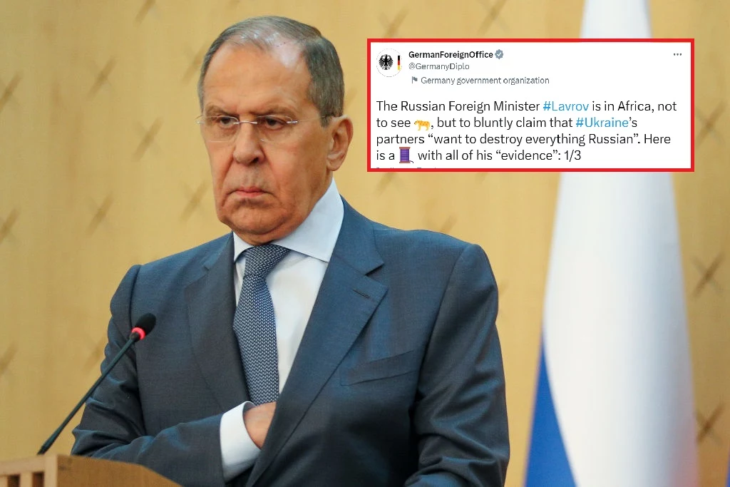 Tweet, który miał rozdrażnić ministra spraw zagranicznych Rosji, zdenerwował Unię Afrykańską Tweet, który miał rozdrażnić ministra spraw zagranicznych Rosji, zdenerwował Unię Afrykańską