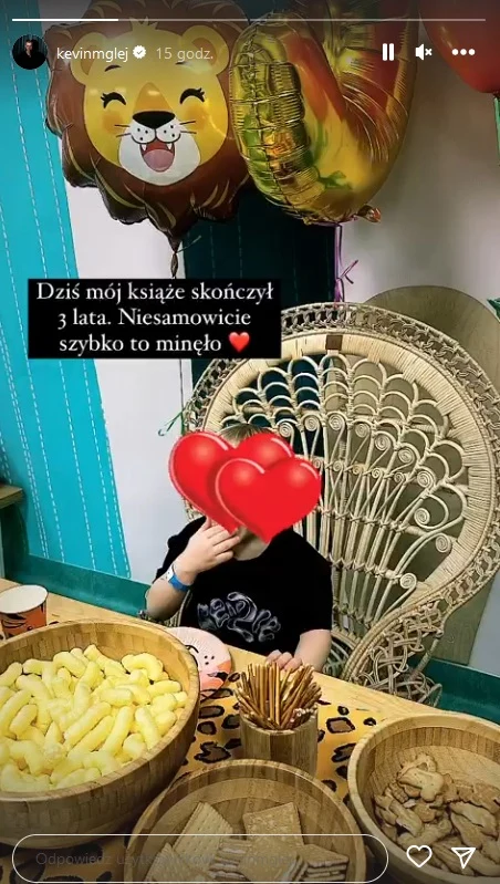 Kevin Mglej świętował urodziny synka