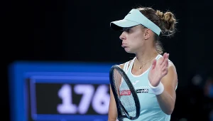 Magda Linette podczas Australian Open