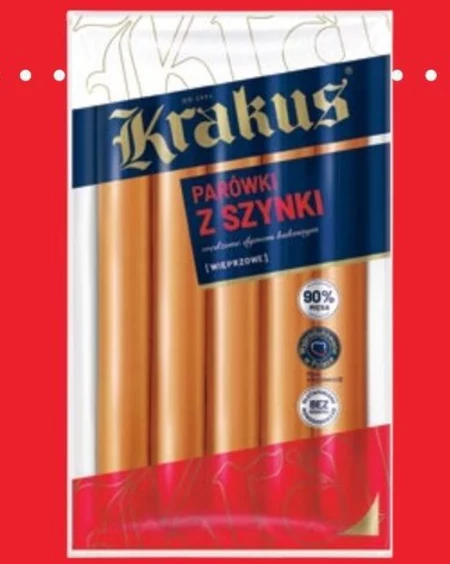 Krakus Parówki z szynki wieprzowe 200 g