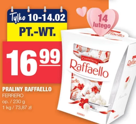 Raffaello Chrupiący wafelek z kokosem i całym migdałem w środku 230 g