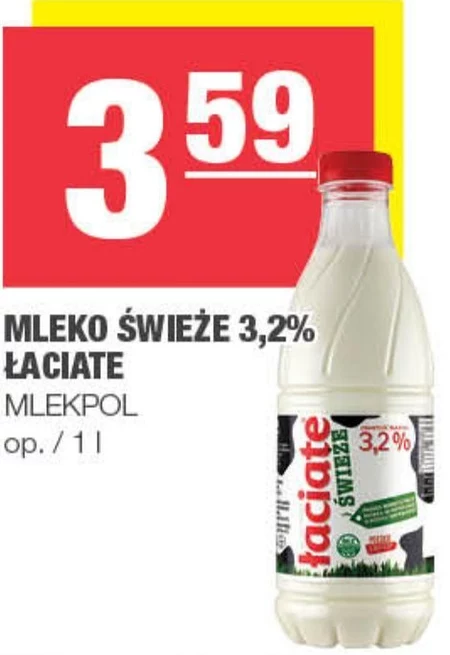 Łaciate Mleko świeże 3,2 % 1 l