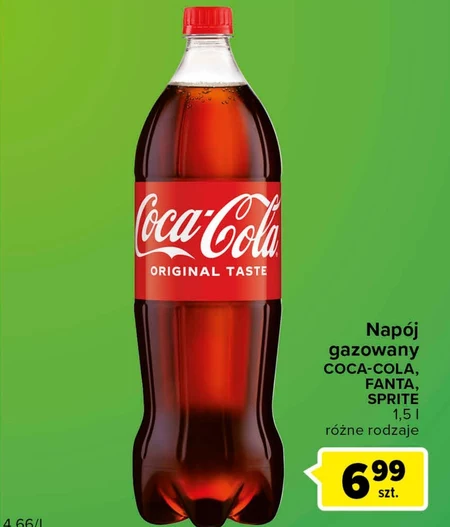 Coca-Cola Napój gazowany 1,5 l