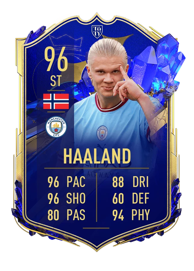 Erling Haaland jako dwunasty zawodnika Drużyny Roku (TOTY - Team of the Year) FIFA 23