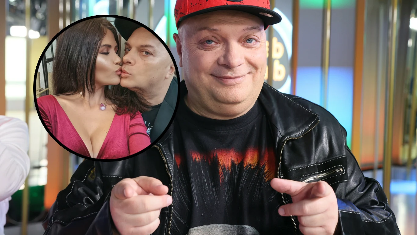 Krzysztof Skiba i jego partnerka Krzysztof Skiba i jego partnerka