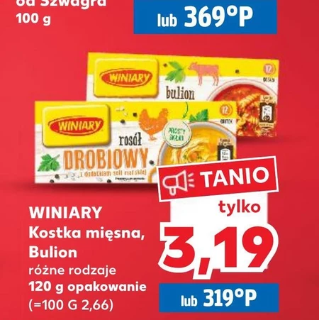 Winiary Rosół drobiowy z dodatkiem soli morskiej 120 g (12 sztuk)