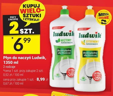 Ludwik Płyn do naczyń miętowy 1040 g