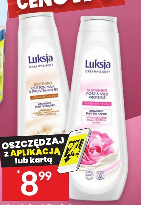 Luksja Silk Care Kremowy płyn do kąpieli orzeźwiające kokos i gardenia 900 ml