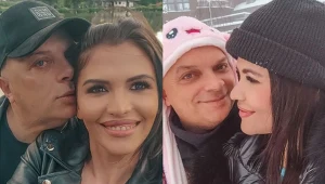 Krzysztof Skiba z partnerką