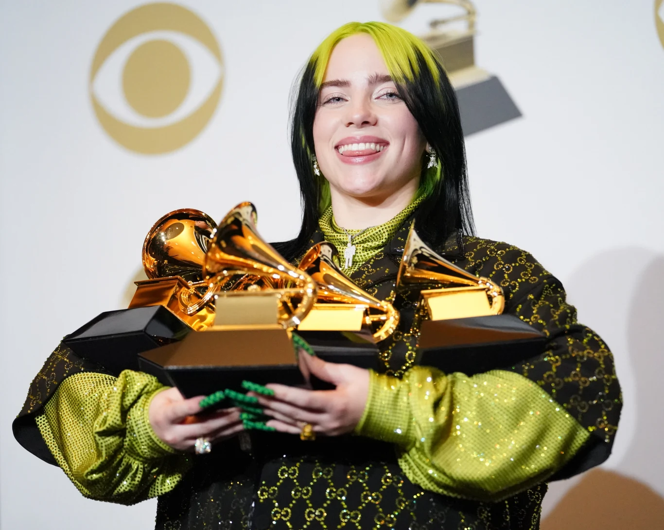 Billie Eilish z nagrodami Grammy Billie Eilish z nagrodami Grammy