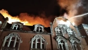 Pożar kamienicy w Zabrzu