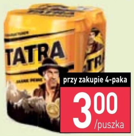Tatra Piwo jasne pełne 4 x 500 ml