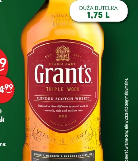 Grant's Triple Wood Blended Scotch Whisky 1,75 l
