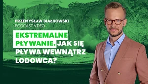 Ekstremalne pływanie. Jak się pływa wewnątrz lodowca?