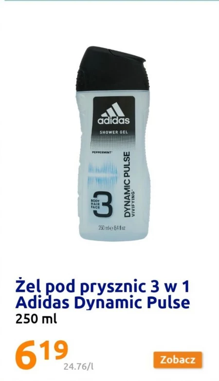 Adidas Dynamic Pulse Żel pod prysznic dla mężczyzn 250 ml