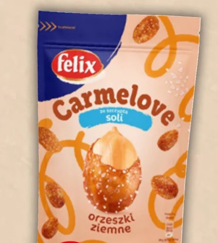 Felix Carmelove Orzeszki ziemne w karmelu ze szczyptą soli 160 g