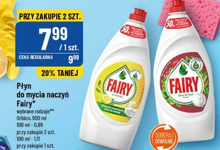 Fairy Aromatics Miętowy płyn do mycia naczyń  zapewniającą lśniąco czyste naczynia 850ml