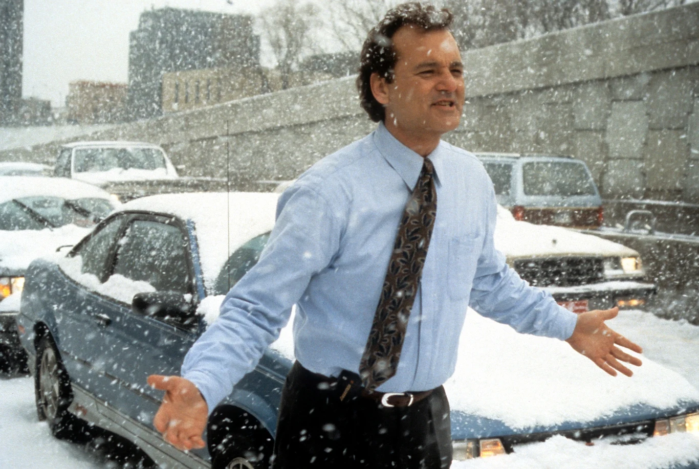 Bill Murray w filmie "Dzień świstaka"