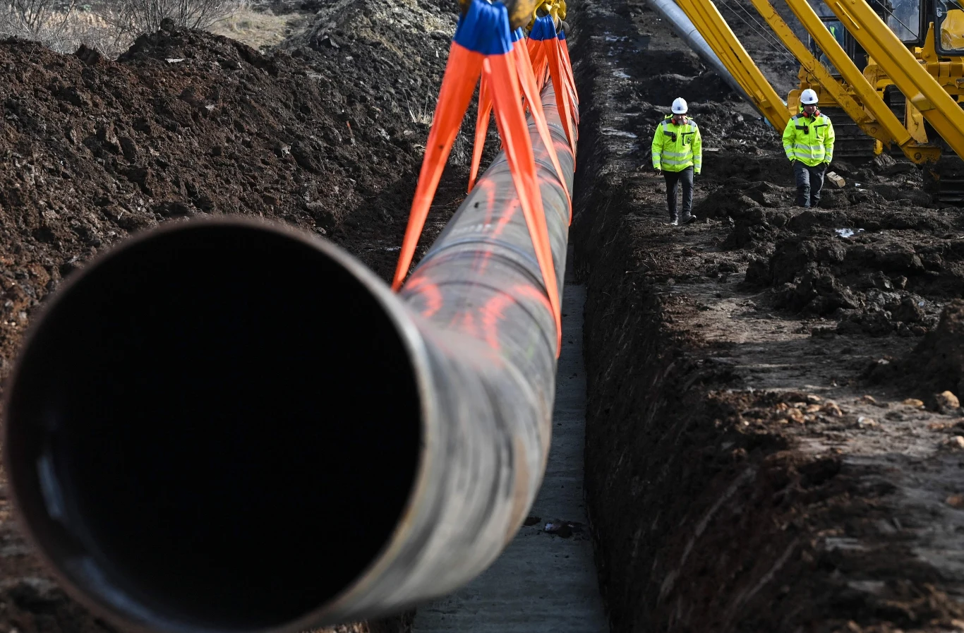 Bułgaria rozpoczęła 1 lutego budowę połączenia gazociągu z sąsiednią Serbią. Fot. NIKOLAY DOYCHINO