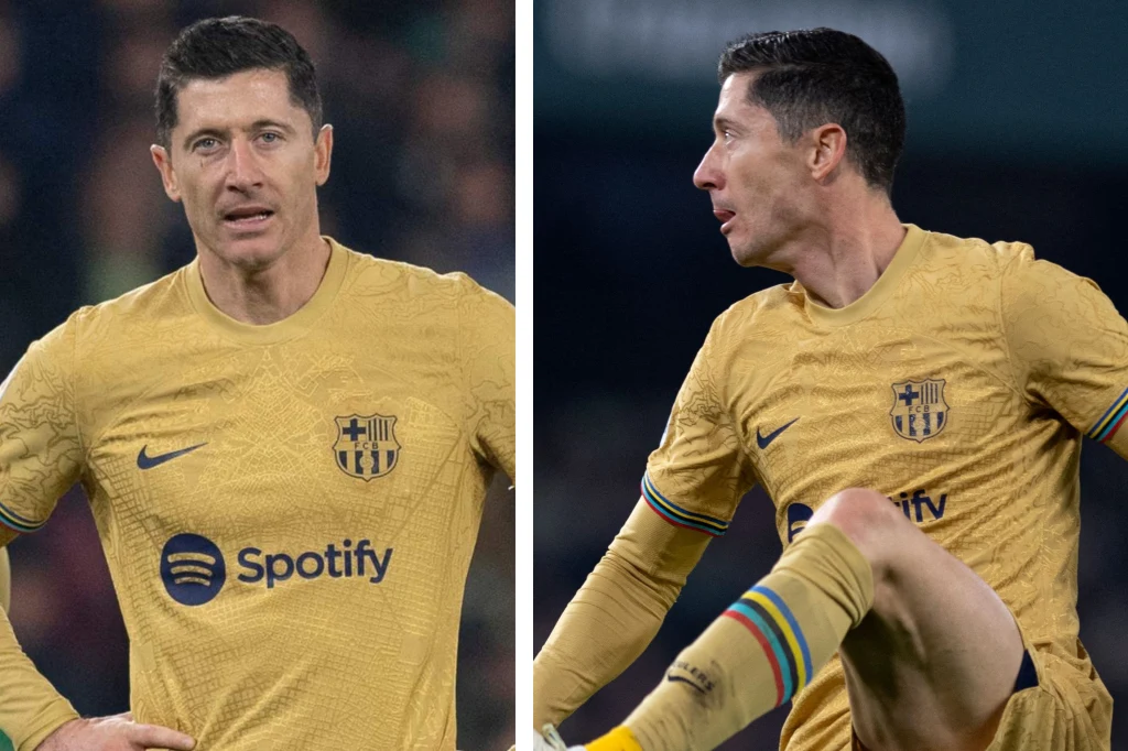 Robert Lewandowski w barwach FC Barcelona Robert Lewandowski w barwach FC Barcelona