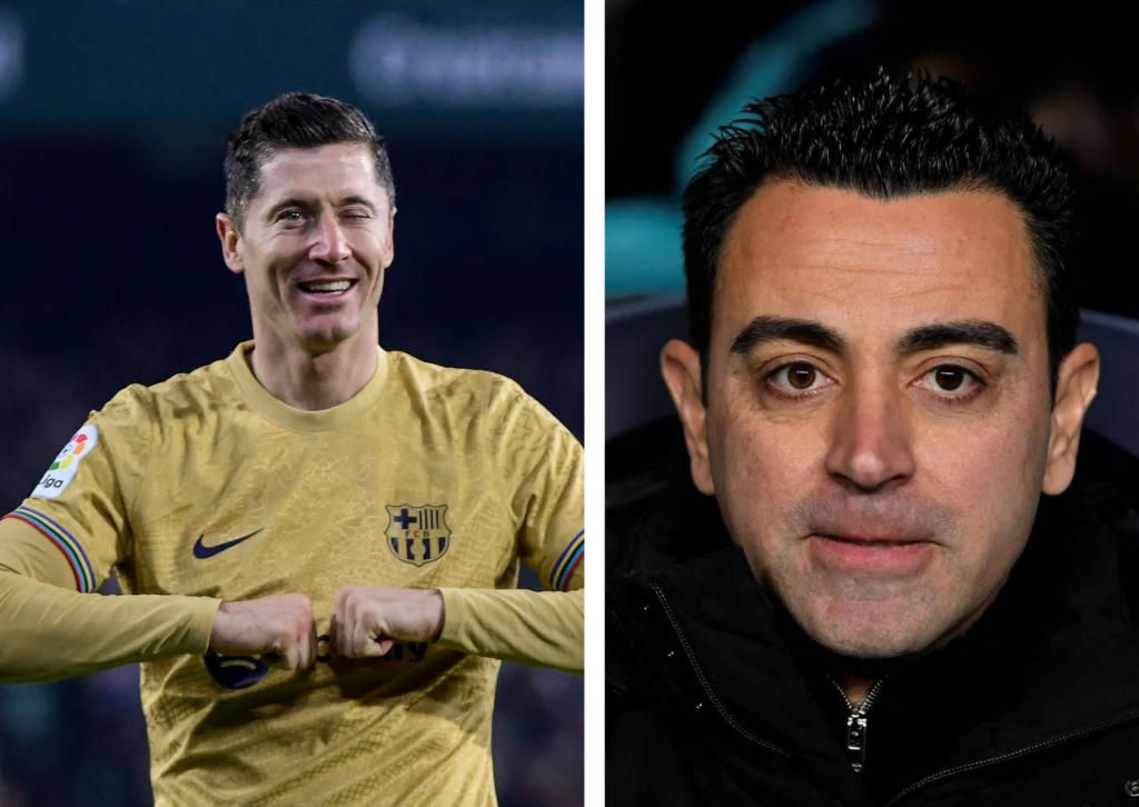 Robert Lewandowski / Xavi Hernandez Robert Lewandowski / Xavi Hernandez