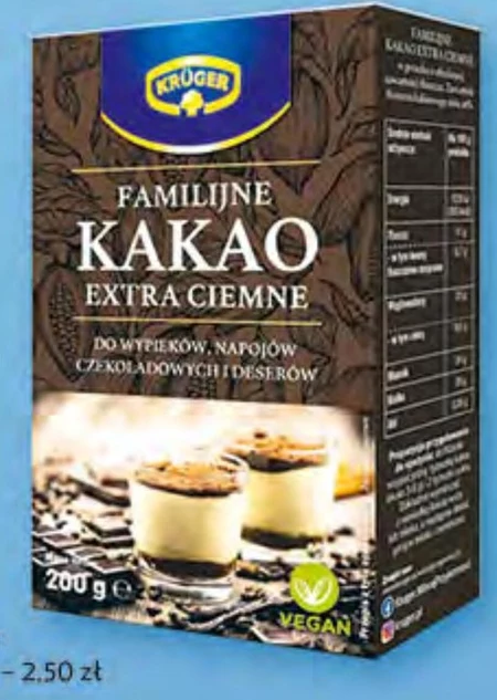 Krüger Kakao extra ciemne 200 g
