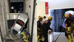 Akcja strażaków trwała kilka godzin