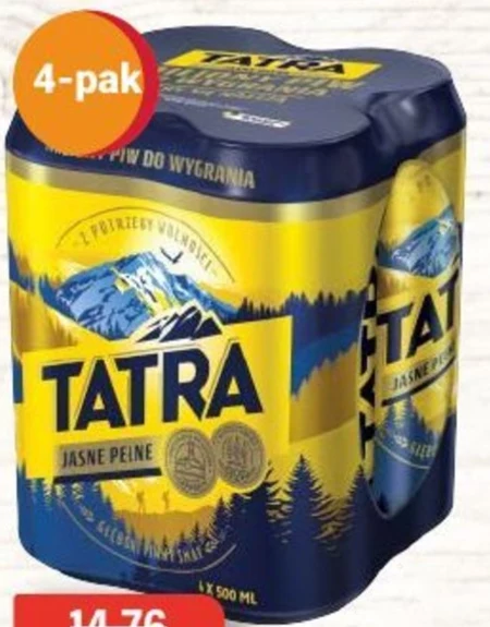 Tatra Piwo jasne pełne 4 x 500 ml