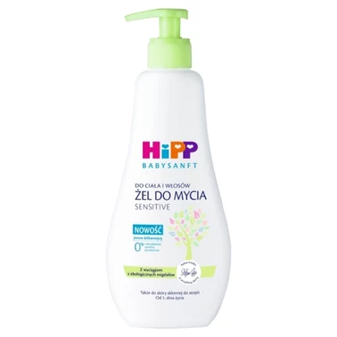 HiPP Babysanft Sensitive Żel do mycia do ciała i włosów 400 ml - 0