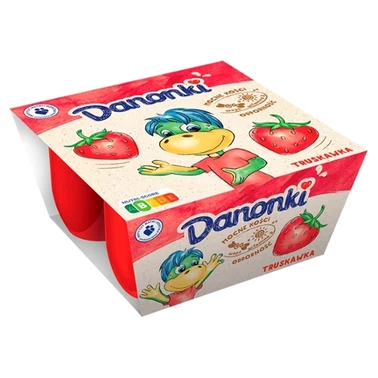 Danone Danonki Serek truskawka 200 g (4 x 50 g) - 0