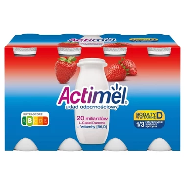 Actimel Napój jogurtowy o smaku truskawkowym 800 g (8 x 100 g) - 2