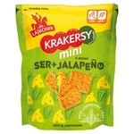 Lajkonik Krakersy mini o smaku ser + jalapeño 100 g