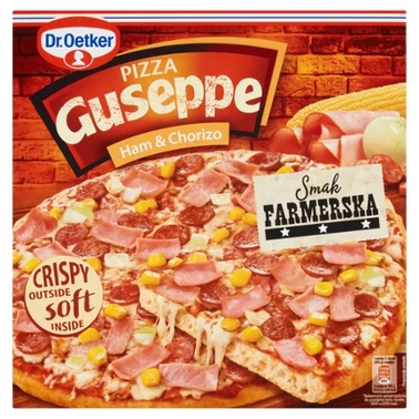 Dr. Oetker Guseppe Pizza z szynką i salami chorizo 400 g - 0