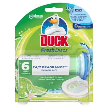 Duck Fresh Discs Żelowy krążek do toalety o zapachu limonkowym 36 ml - 0
