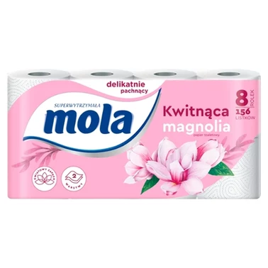 Mola Kwitnąca Magnolia papier toaletowy 8 rolek - 1