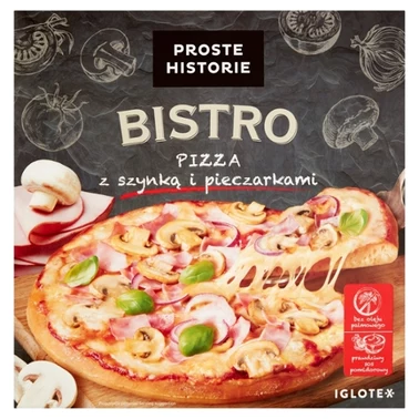 Proste Historie Bistro Pizza z szynką i pieczarkami 420 g - 0