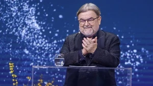Edward Miszczak na prezentacji wiosennej ramówki Polsatu
