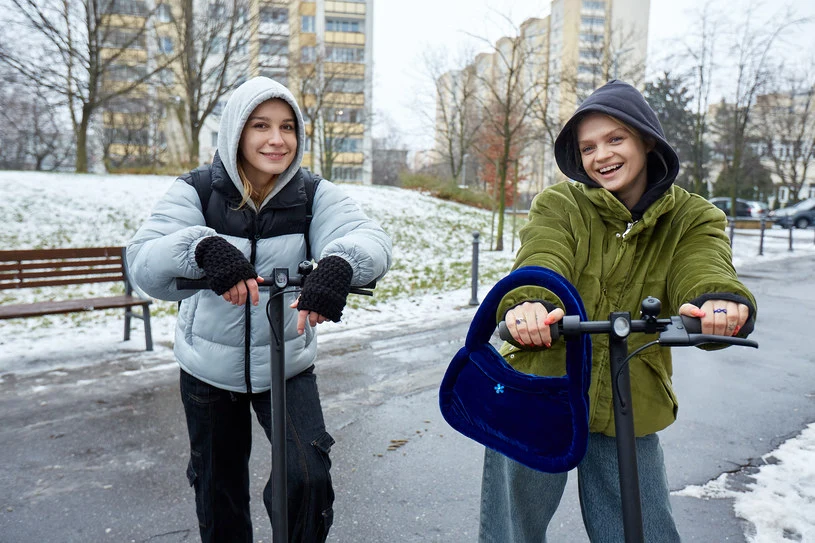Magdalena Wieczorek i Margaret na planie "Zadry" 