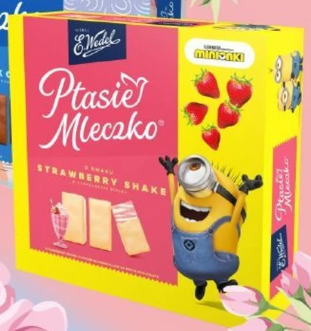 E. Wedel Ptasie Mleczko o smaku Strawberry Shake 360 g