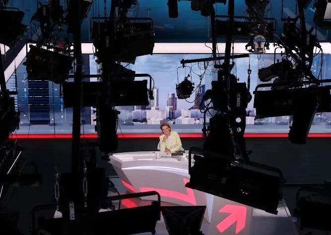 Małgorzata Świtała w studiu Polsat News