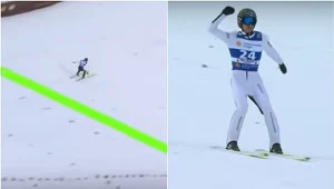 Fantastyczny lot Polaka. Mocno wyśrubował rekord skoczni i przepadł