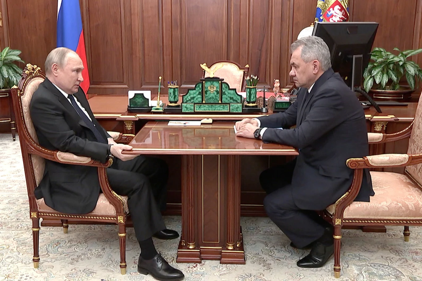Władimir Putin i Siergiej Szojgu Władimir Putin i Siergiej Szojgu