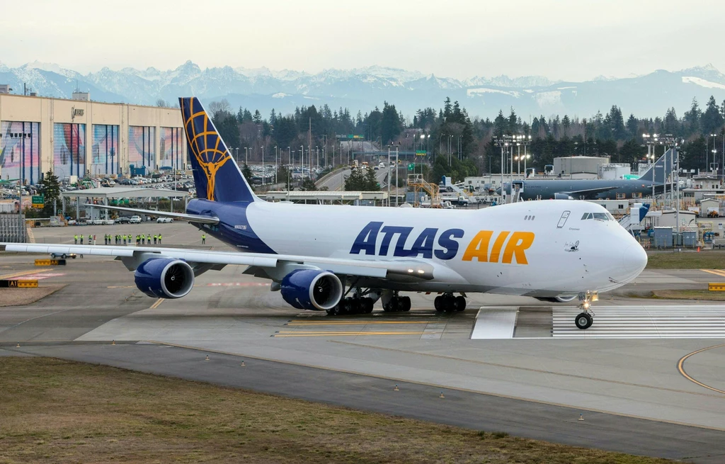 Ostatni Jumbo Jet dla Atlas Air powstał w wersji "cargo", czyli  transportowej